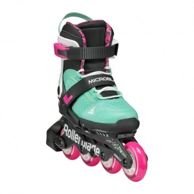 ROLLERBLADE MICROBLADE XT K INLINE SKATES BLACK/SEA GREEN
