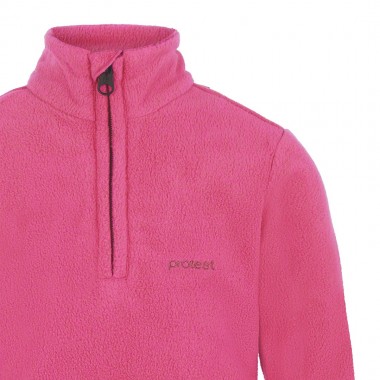 PROTEST PRTREMUTEY K 1/4 ZIP ACTIVE TOP FOXY PINK