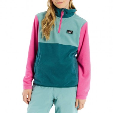 PROTEST PRTINKE JR 1/4 ZIP ACTIVE TOP FOXY PINK