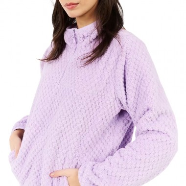 PROTEST PRTLINEA OUTDOOR W 1/4 ZIP FLEECE THISTLE PURPLE