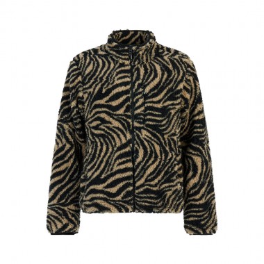 PROTEST PRTADELE OUTDOOR W FULL ZIP FLEECE BAMBOO BEIGE