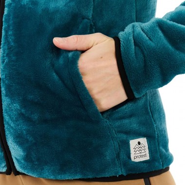 PROTEST PRTVANCE OUTDOOR W FULL ZIP FLEECE RAINSTORM BLUE