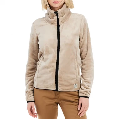 PROTEST PRTVANCE OUTDOOR W FULL ZIP FLEECE BAMBOO BEIGE