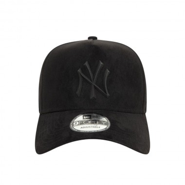 NEW ERA MLB NEW YORK YANKEES FAUX SUEDE EFRAME CAP BLACK