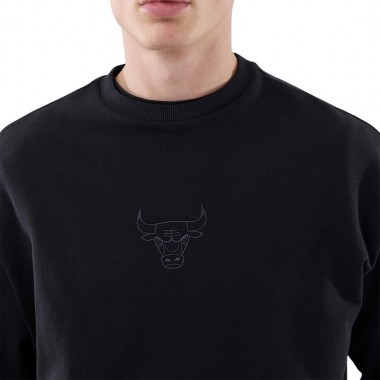 NEW ERA NBA LE CHICAGO BULLS OVERSIZED CREWNECK BLACK