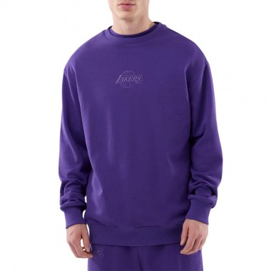 NEW ERA NBA LA LAKERS OVERSIZED CREWNECK PURPLE