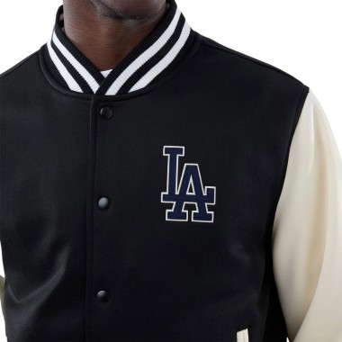 NEW ERA MLB LA DODGERS JERSEY BOMBER JACKET BLACK