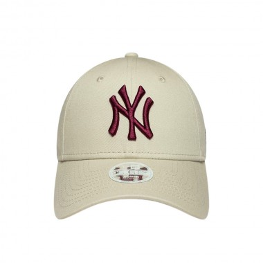 NEW ERA MLB NEW YORK YANKEES LE WMNS 9FORTY ADJ CAP LIGHT BEIGE