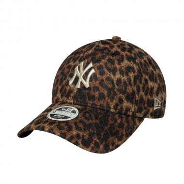 NEW ERA MLB NY YANKEES COSY LEOPARD WMNS 9FORTY ADJ CAP BROWN