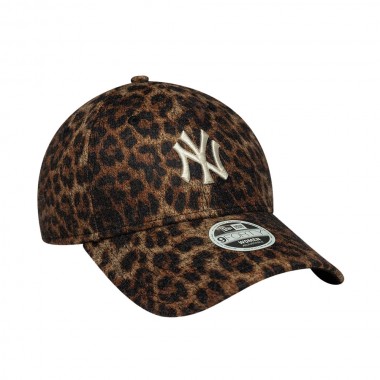 NEW ERA MLB NY YANKEES COSY LEOPARD WMNS 9FORTY ADJ CAP BROWN