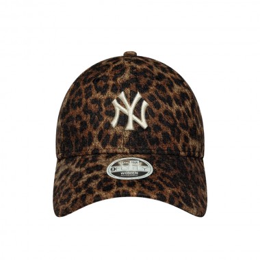 NEW ERA MLB NY YANKEES COSY LEOPARD WMNS 9FORTY ADJ CAP BROWN