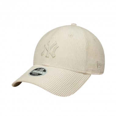NEW ERA MLB NY YANKEES WMNS CORD 9FORTY ADJ CAP LIGHT BEIGE