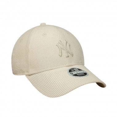 NEW ERA MLB NY YANKEES WMNS CORD 9FORTY ADJ CAP LIGHT BEIGE
