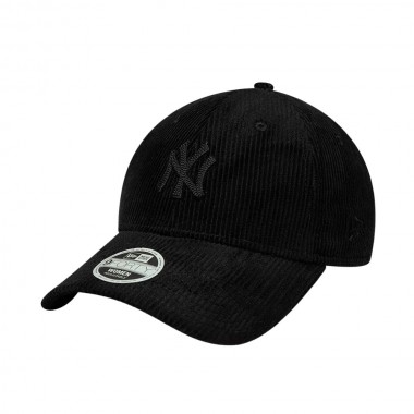 NEW ERA MLB NY YANKEES WMNS CORD 9FORTY ADJ CAP BLACK