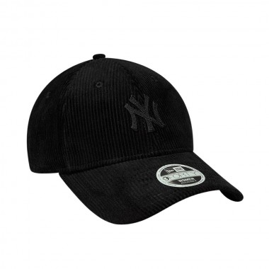 NEW ERA MLB NY YANKEES WMNS CORD 9FORTY ADJ CAP BLACK