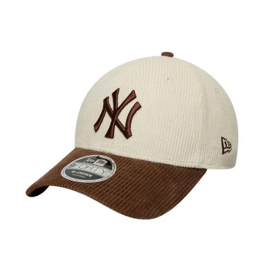 NEW ERA MLB NY YANKEES CORD 9FORTY MC ADJ CAP LIGHT BEIGE