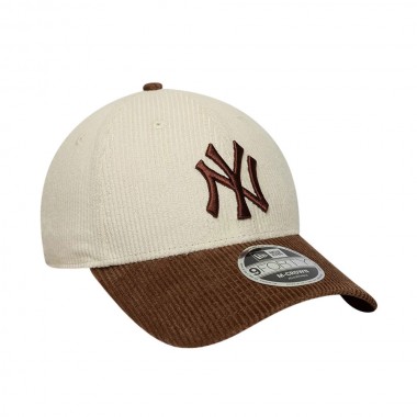 NEW ERA MLB NY YANKEES CORD 9FORTY MC ADJ CAP LIGHT BEIGE
