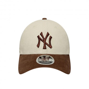 NEW ERA MLB NY YANKEES CORD 9FORTY MC ADJ CAP LIGHT BEIGE