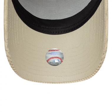 NEW ERA MLB LA DODGERS CORD 9FORTY ADJ TRUCKER CAP LIGHT BEIGE