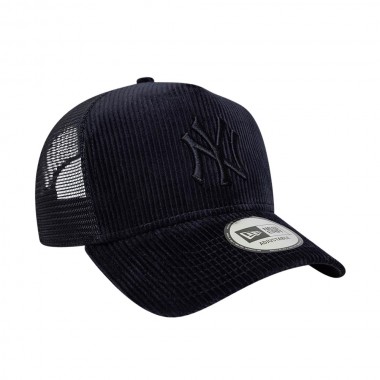 NEW ERA MLB NY YANKEES CORD 9FORTY ADJ TRUCKER CAP NAVY