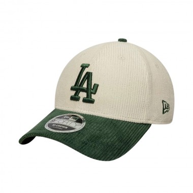 NEW ERA MLB LA DODGERS CORD 9FORTY MC ADJ CAP CREAM/GREEN