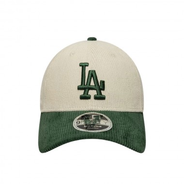 NEW ERA MLB LA DODGERS CORD 9FORTY MC ADJ CAP CREAM/GREEN