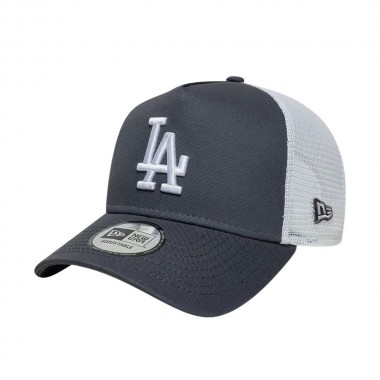 NEW ERA MLB LE LA DODGERS 9FORTY ADJ TRUCKER CAP GREY MED