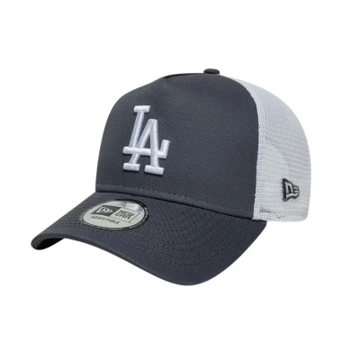 NEW ERA MLB LE LA DODGERS 9FORTY ADJ TRUCKER CAP GREY MED