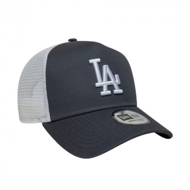 NEW ERA MLB LE LA DODGERS 9FORTY ADJ TRUCKER CAP GREY MED