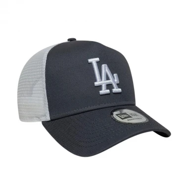 NEW ERA MLB LE LA DODGERS 9FORTY ADJ TRUCKER CAP GREY MED