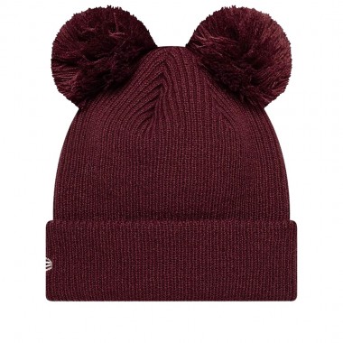 NEW ERA MLB NEW YORK YANKEES WMNS DOUBLE POM BEANIE DARK RED