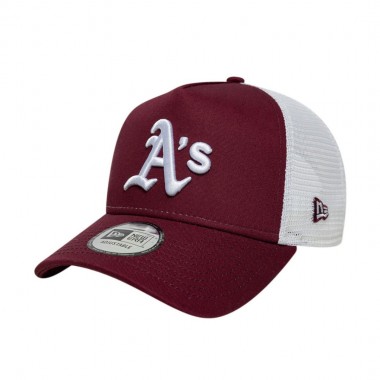 NEW ERA MLB LE OAKLAND ATHLETICS TRUCKER CAP DARK RED