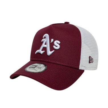 NEW ERA MLB LE OAKLAND ATHLETICS TRUCKER CAP DARK RED