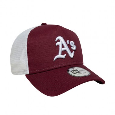 NEW ERA MLB LE OAKLAND ATHLETICS TRUCKER CAP DARK RED