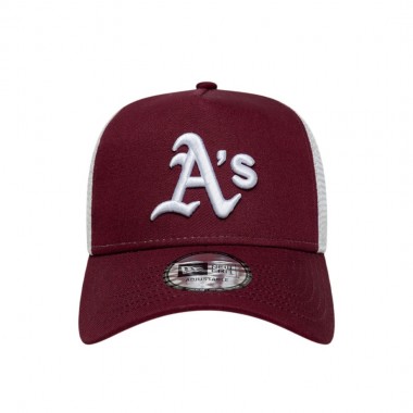 NEW ERA MLB LE OAKLAND ATHLETICS TRUCKER CAP DARK RED
