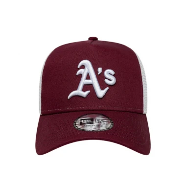 NEW ERA MLB LE OAKLAND ATHLETICS TRUCKER CAP DARK RED