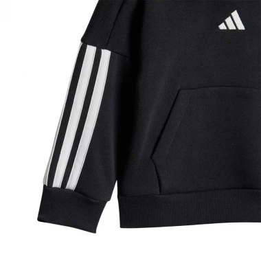 ADIDAS ESSENTIALS INF HOODIE JOGGER SET BLACK/WHITE