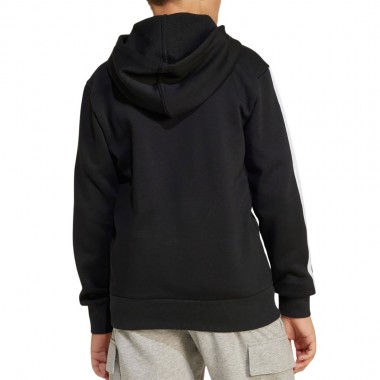 ADIDAS ESSENTIALS JUNIOR FULL ZIP HOODIE BLACK/WHITE