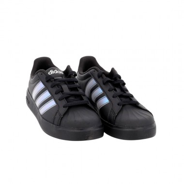 ADIDAS STREETTALK JUNIOR SHOES CBLACK/IRIDES/FTWWHT
