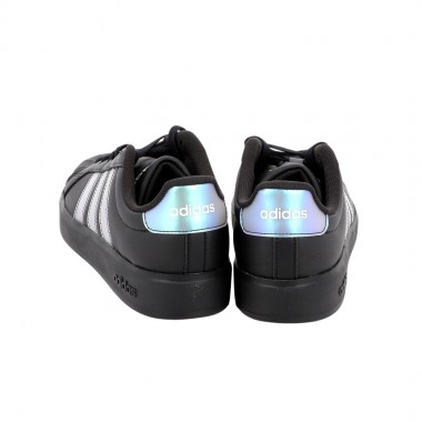 ADIDAS STREETTALK JUNIOR SHOES CBLACK/IRIDES/FTWWHT