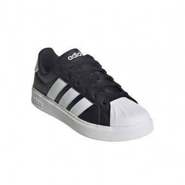 ADIDAS STREETTALK JUNIOR SHOES CBLACK/FTWWHT/FTWWHT
