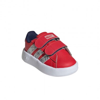 ADIDAS X MARVEL SPIDERMAN GRAND COURT INF SHOES PURRUB/SLV/BLUE