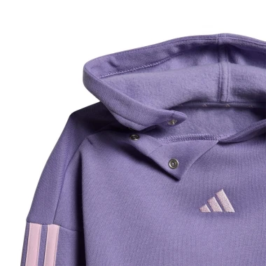 ADIDAS ESSENTIALS INF HOODIE JOGGER SET MAGLIL/CLPINK