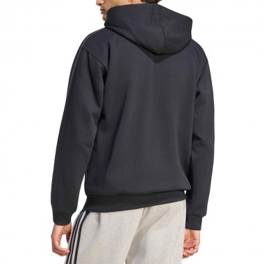 ADIDAS ESSENTIALS 3-STRIPES FULL-ZIP HOODIE BLACK/CARBON