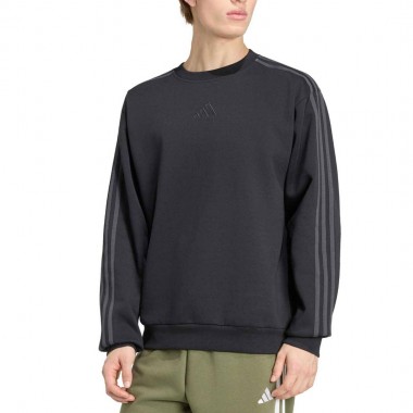 ADIDAS ESSENTIALS 3-STRIPES SWEATSHIRT BLACK/CARBON
