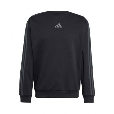 ADIDAS ESSENTIALS 3-STRIPES SWEATSHIRT BLACK/CARBON
