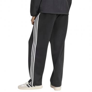 ADIDAS ESSENTIALS 3-STRIPES LOOSE OPEN HEM SWEATPANTS BLK/WHITE