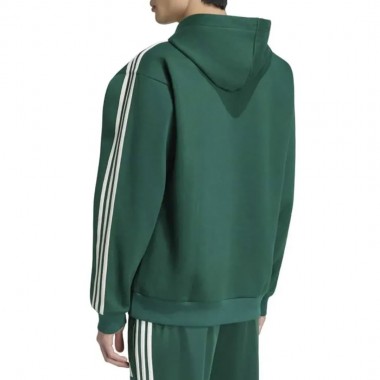 ADIDAS ESSENTIALS 3-STRIPES HOODIE CGREEN/OWHITE