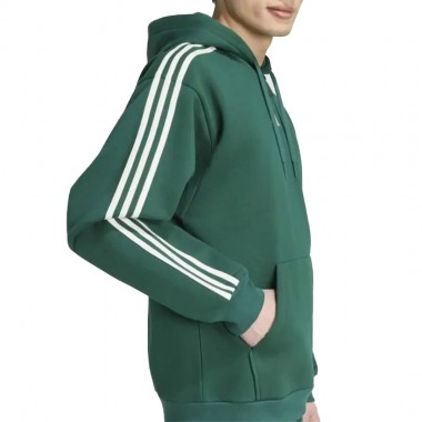 ADIDAS ESSENTIALS 3-STRIPES HOODIE CGREEN/OWHITE