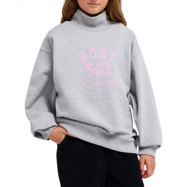 ROXY BYE BYE RAIN K SWEATSHIRT HEATHER GREY